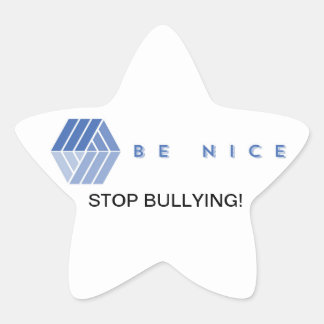 BE NICE STAR STICKER
