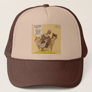 Be Nice To Ducks Funny Trucker Hat