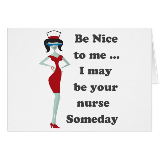Be nice to me cards (Front Horizontal)