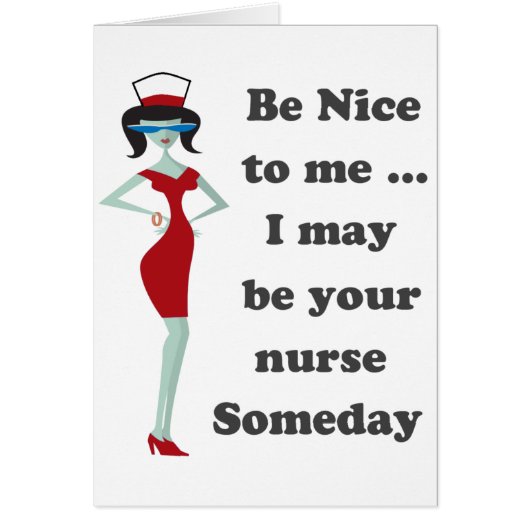 Be nice to me cards (Front)