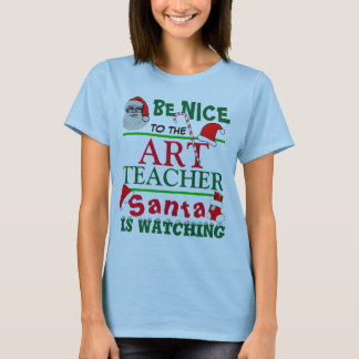 Be Nice to the Art Teacher Red T-Shirt
