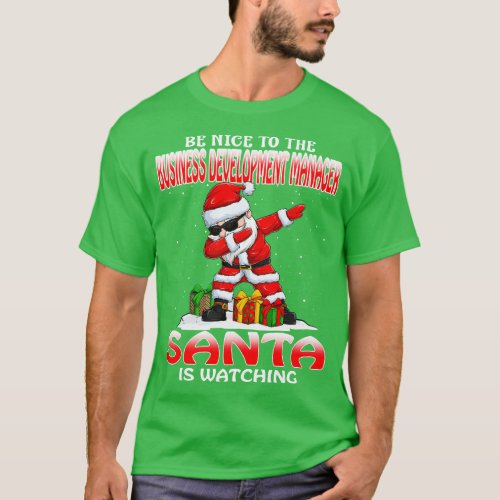Be Nice To The Business Development Manager Santa  T_Shirt