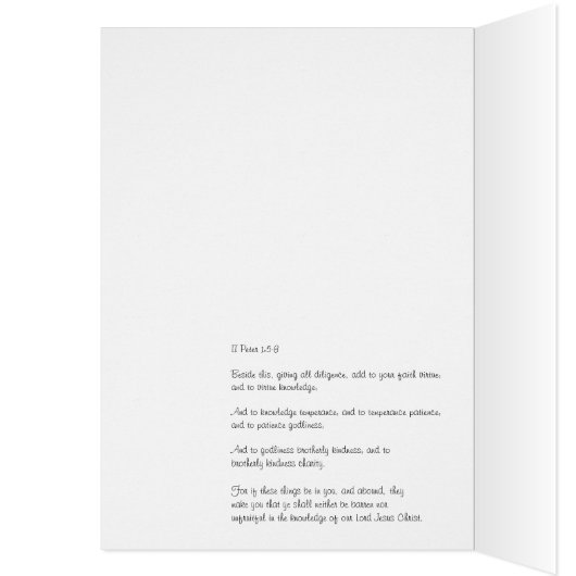 Be Not Barren - Scripture Card (Inside (Left))