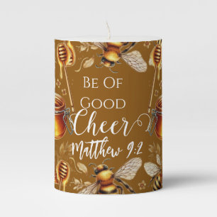 Be Of Good Cheer Candle Bees Honey Watercolor