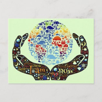 Be One With The Earth Postcard by StuffOrSomething at Zazzle