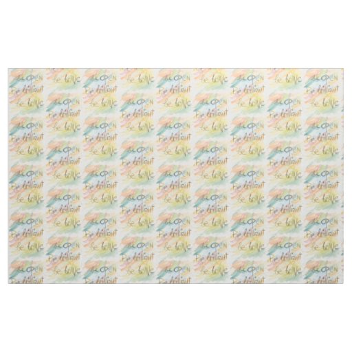 "Be Open * Be Brilliant * Be Brave" print fabric