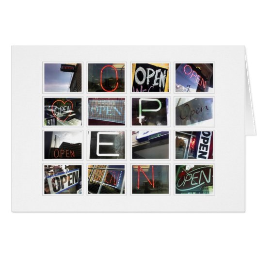 be open cards (Front Horizontal)