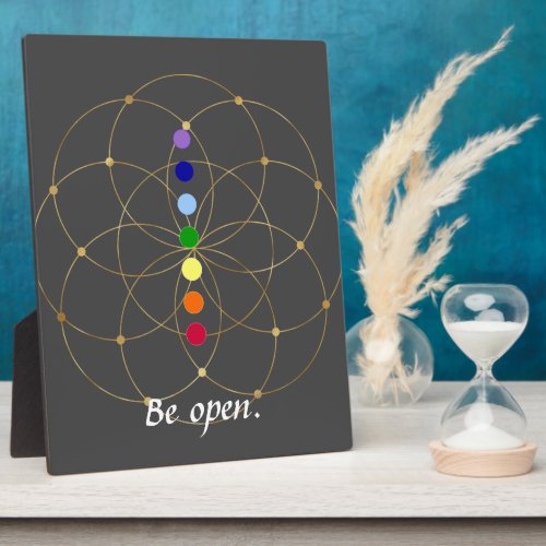 Be Open Chakra  Seeds of Life Plaque