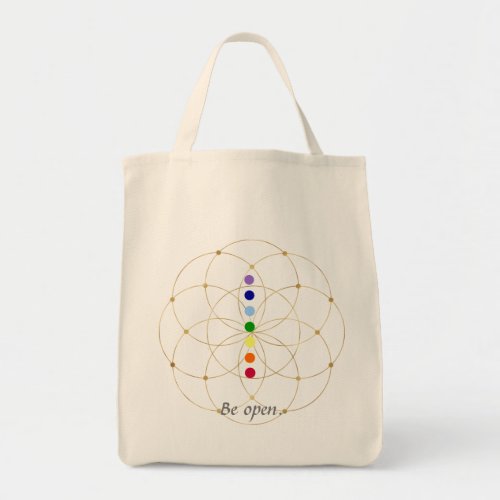 Be Open Chakra  Seeds of Life  Tote Bag