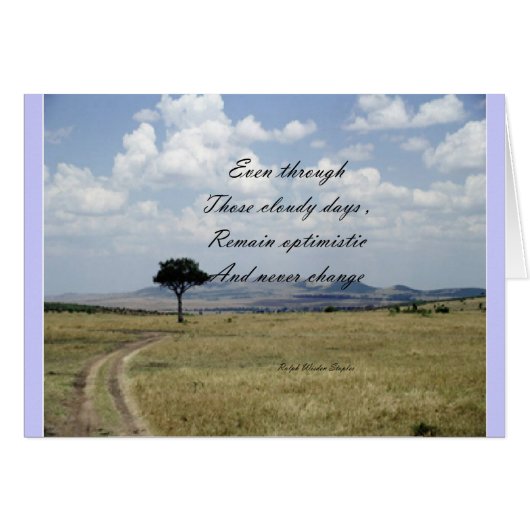 be optimistic cards (Front Horizontal)