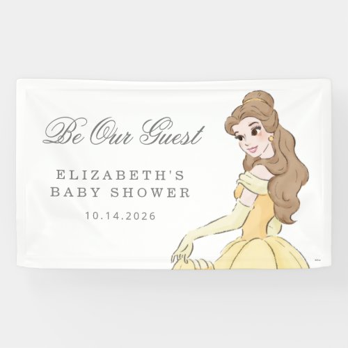 Be Our Guest  Beauty and the Beast Baby Shower Banner