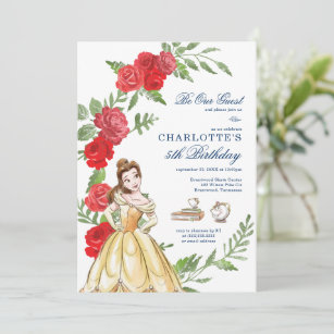 Beauty And The Beast Invitations Invitation Templates Zazzle