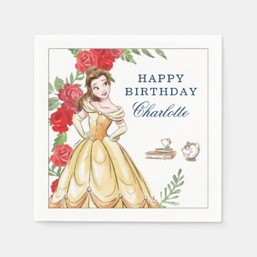 Be Our Guest Belle Birthday Napkins