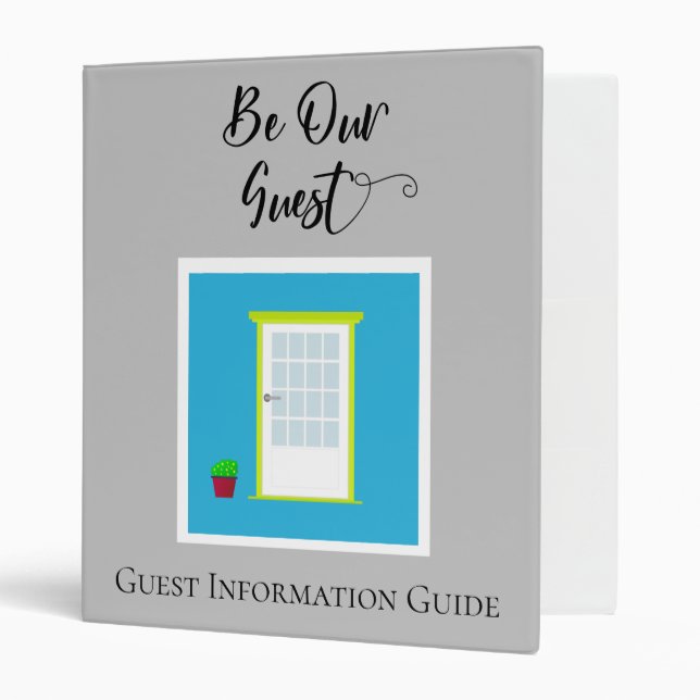 Be Our Guest Book Information Renal Guide 3 Ring Binder (Front/Inside)