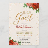 Beauty & the Beast Couple's Bridal Shower Invitation