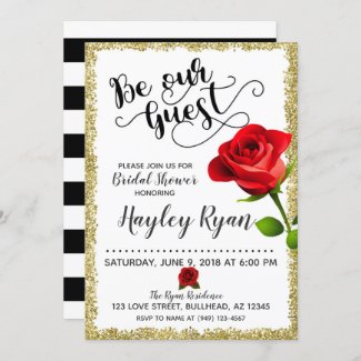 Be Our Guest Bridal Shower Invitation