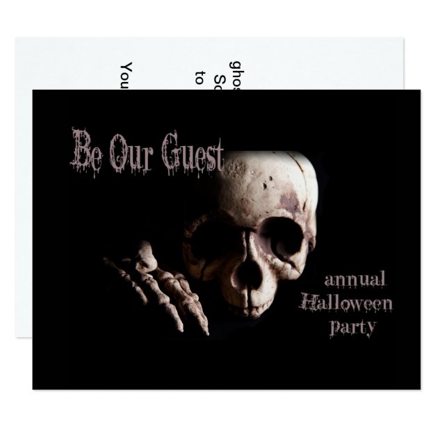 Be Our Guest Halloween Party Invitation