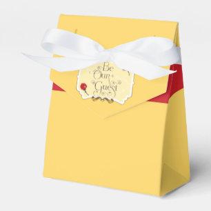 BE OUR GUEST Red Rose Birthday Party Favor Boxes