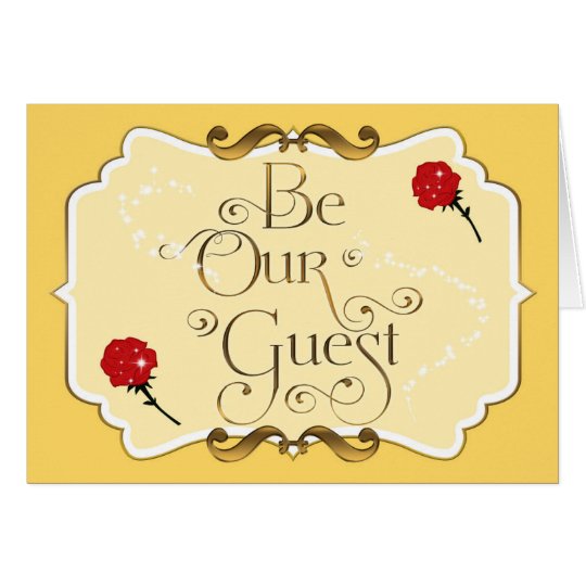 Be Our Guest Invitations 8