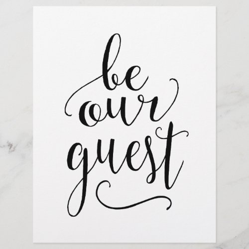 Be Our Guest _ Sign for Guest Room or B and B Home