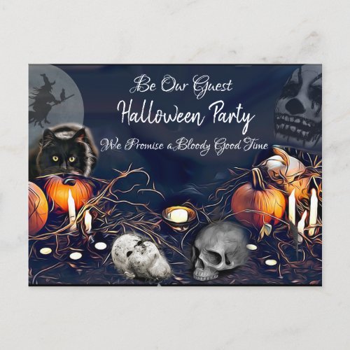 Be Our Guest Spooky Halloween Party Invites