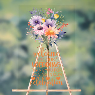 Be Our Guest Wedding Acrylic Sign