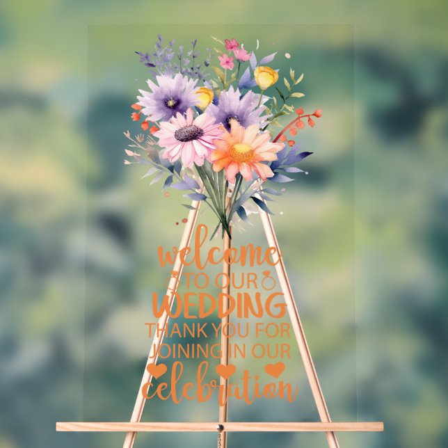 Be Our Guest Wedding Acrylic Sign (Neutral)