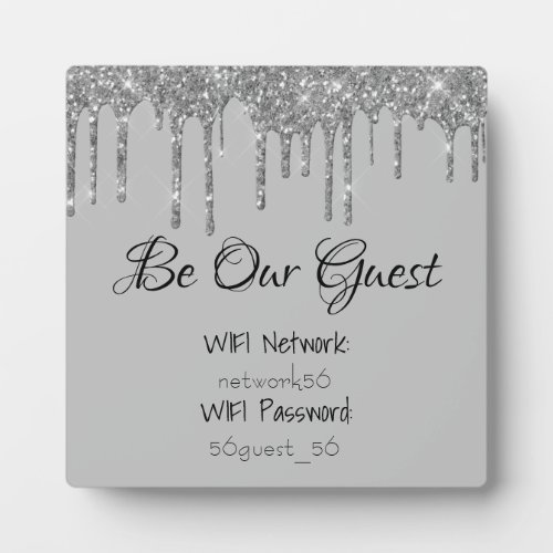 Be Our Guest WIFI information Password Wedding Plaque