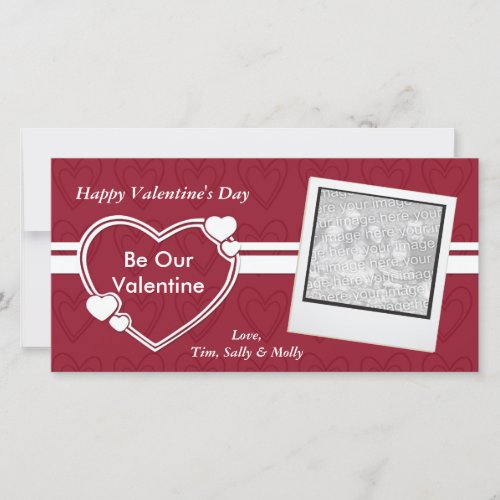 Be Our Valentine Valentines Day Photocards Holiday Card