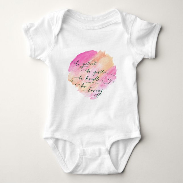 Be Patient Baby Bodysuit (Front)