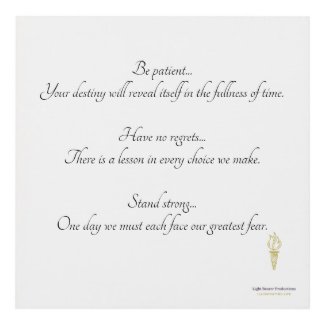 Be Patient, No Regrets... Matte Wall Art