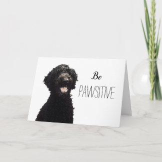 Be Pawsitive - Labradoodle Card