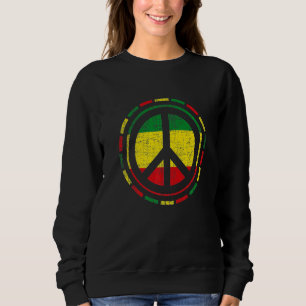Be Peaceful Rasta Colours Sweatshirt