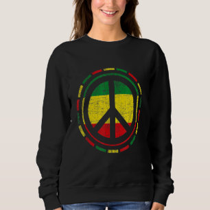 Be Peaceful Rasta Colours Sweatshirt