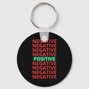 Be Positive Good Vibes Self Love Happiness Sticker Keychain