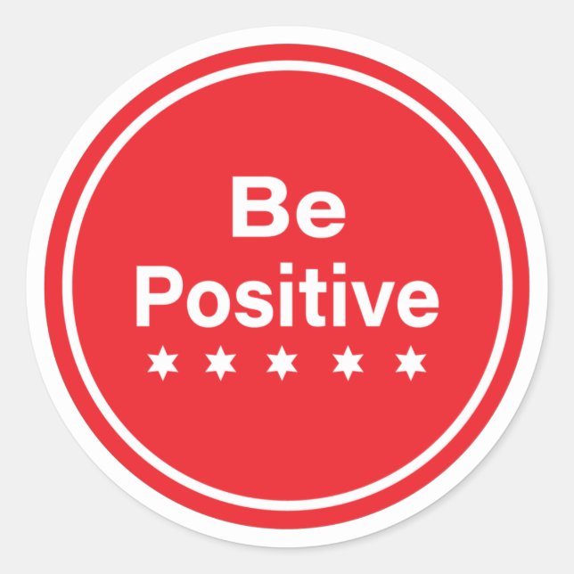 Be Positive Stickers (Front)