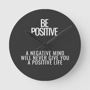 Be Positive Wall Clock