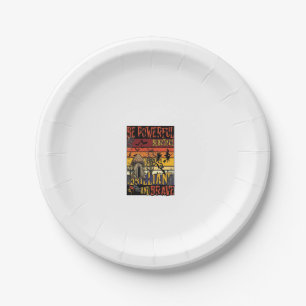 Be Powerful Beautiful Brilliant Halloween Mushroom Paper Plates