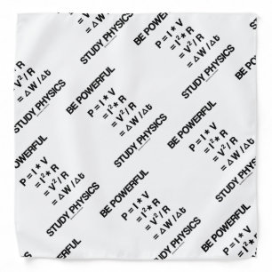 Be Powerful Power Equations Study Physics Bandana