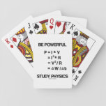 Be Powerful (power Equations) Study Physics Playing Cards at Zazzle