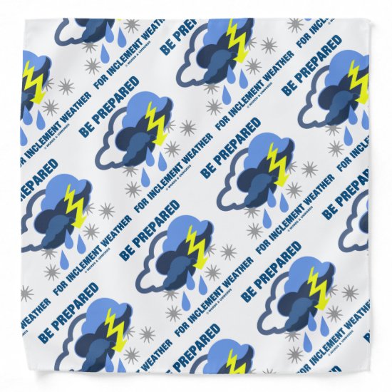 Be Prepared For Inclement Weather Storm Clouds Bandana