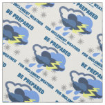 Be Prepared For Inclement Weather Storm Clouds Fabric