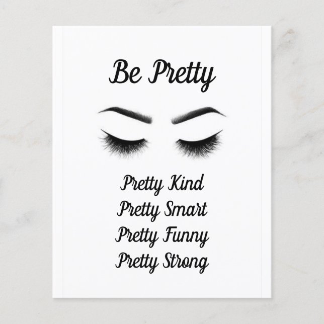 Be Pretty Quote Flyer (Front)