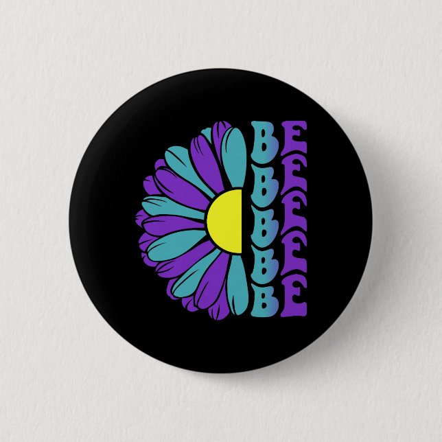 Be Prevention Awareness Suower Button (Front)