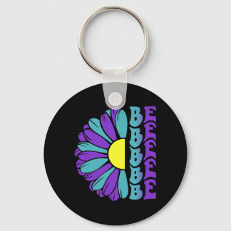Be Prevention Awareness Suower Keychain