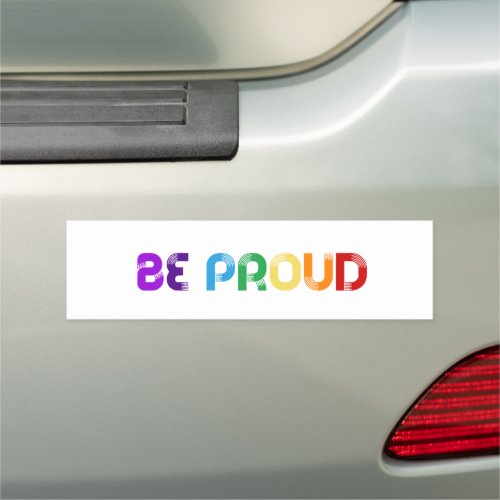 Be proud LGBT Gay pride Car Magnet