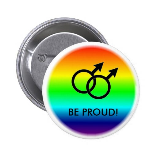 BE PROUD! MALE SYMBOLS BUTTONS | Zazzle