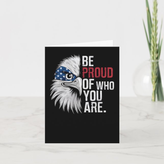Be Proud Of Who You Are Sticker  Card (Front)