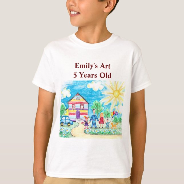 Be proud of your child add artwork to this cute T-Shirt (Front)