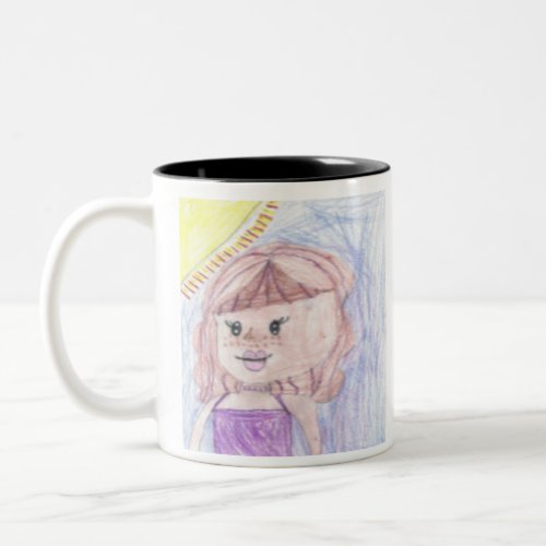 Be proud of your child add artwork to this cute Two_Tone coffee mug